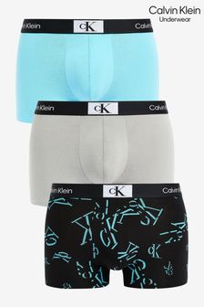 Gris - Calvin Klein 96 Cotton Trunks 3 Pack (210287) | €24
