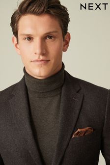 Brown Wool Donegal Suit (210295) | SGD 195