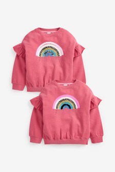Puff Sleeve Crew Neck Sweat Top (3-16yrs)