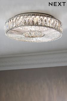 Clear Aria Large Flush Fitting Ceiling Light (210773) | €232