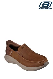 Skechers Brown Parson Oswin Shoes (210926) | 440 QAR