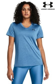 Leuchtend blau - Under Armour Tech Twist T-Shirt mit V-Ausschnitt (211384) | 38 €