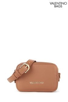 Valentino Bags Brown Zero Recycled Camera Bag With Detachable Logo Strap (211455) | 589 QAR