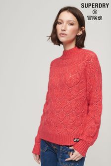 Superdry Orange Pointelle Knit Jumper (211567) | €40