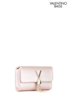 Valentino Bags Pink Divina tassel crossbody bag (211869) | 371 QAR