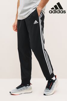 adidas Black Sportswear AEROREADY Essentials Tapered Cuff Woven 3-Stripes Tracksuit Bottoms (212218) | KRW62,400