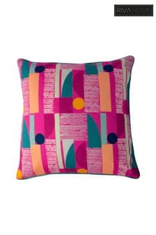 Riva Paoletti Fuchsia Pink Barcelona Art Deco Polyester Filled Cushion (212340) | €27