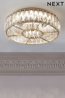 Clear Aria Small Flush Fitting Ceiling Light (212576) | €159