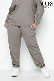 Yours Curve Light Grey Joggers (213006) | $38