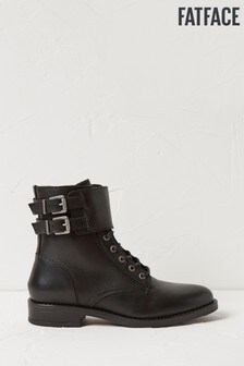 Bottines FatFace Larbert noires à lacets