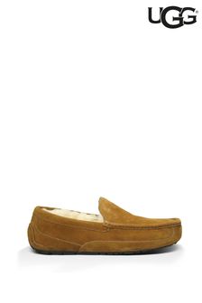Tan Brown - Ugg Ascot Suede Slippers (213434) | BGN307