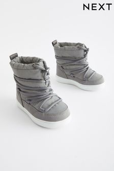 Metallic Silver Reflective Thermal Thinsulate™ Lined Quilted Water Resistant Boots (213515) | 17,690 Ft - 20,810 Ft