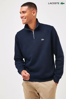 Marineblau - Lacoste® Pullover mit kurzem Reißverschluss (213640) | 148 €