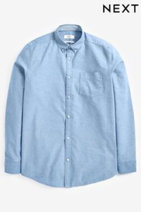 Azul claro - Regular - Camisa Oxford manga larga (213989) | 26 €