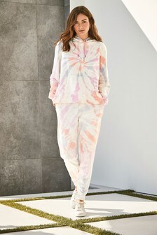 Sweat à capuche tie-dye