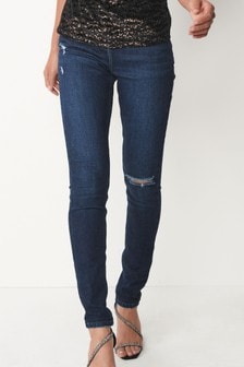 Inky Blue Ripped Skinny Jeans (214578) | €16