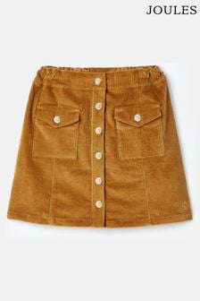Joules Victoria Tan Kness Length Corduroy Skirt (214912) | €38 - €43