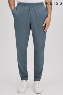 Синий стальной - Спортивные брюки с эластичным поясом Reiss Rival (215067) | €210