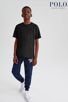 Negru - Tricou cu logo pentru băieți Polo Ralph Lauren (215291) | 251 LEI - 269 LEI
