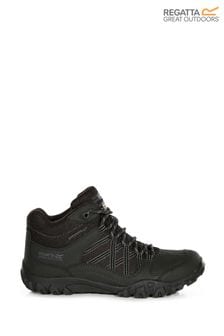 Regatta Black Edgepoint Mid Waterproof Walking Boots (215316) | $100