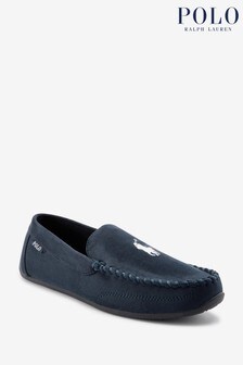 Polo Ralph Lauren Mens Declan Microsuede Tan Brown Slippers (216239) | 94 €