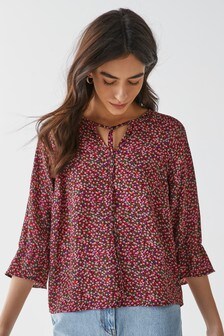 Chemisier à manches volantées