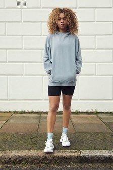 Oversized Longline Sweat Hoodie