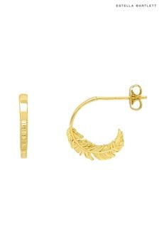Estella Bartlett Gold Tone Feather Hoops (216641) | €39