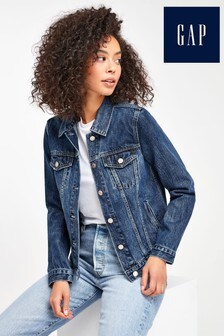 Veste en jean Gap délavage foncé