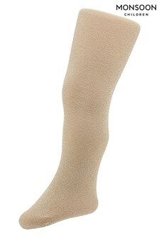 Collant Monsoon bébé doré en nylon scintillant