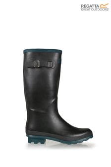 Regatta Black/Teal Ladies Fairweather II Wellies (216847) | €64