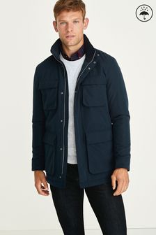 Bleu marine - Manteau imperméable à quatre poches (217137) | CA$ 165
