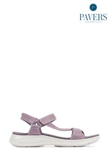 Pavers Womens Purple Touch Fasten Sandals (217483) | LEI 209