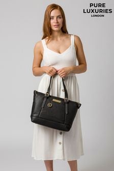Черный - Кожаная сумка-тоут Pure Luxuries London Emily (217815) | €76