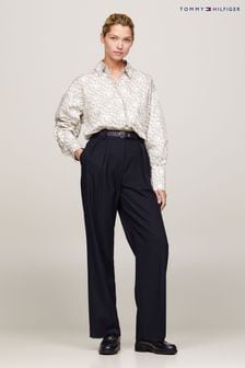Tommy Hilfiger Relaxed Blue Straight Leg Trousers (218302) | ￥28,180
