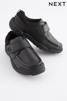Чорний - Шкільне шкіряне взуття з одним ремінцем (219105) | 998 ₴ - 1 283 ₴