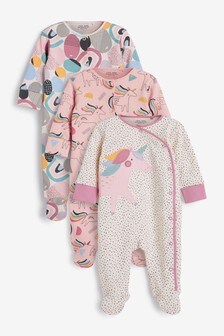 Lot de 3 dors-bien à motif personnage appliqué (0-2 ans)