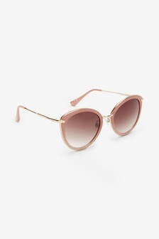 Lunettes de soleil yeux de chat effet émail