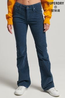 Superdry Blue Mid Rise Bootcut Jeans (220284) | SGD 106