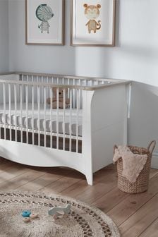 Cuddleco White Ash Clara Cot Bed (220689) | €503