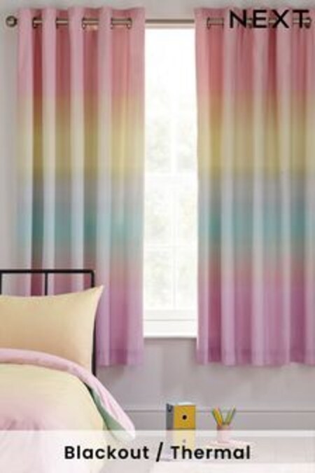 Rainbow Ombre Eyelet Blackout Curtains (220990) | $98 - $188