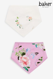 Baker by Ted Baker Baby Girl Bibs Two Pack