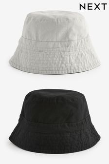 Black/Grey - Reversible Bucket Hat (222010) | kr200