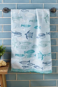 Blue Sea Life Towel (222030) | $15 - $30