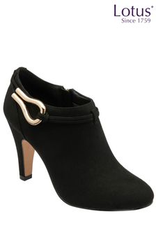 Lotus Black Microfibre Shoe Boots (222088) | €93