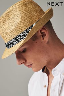 Ikat Band Textured Trilby Hat (222106) | LEI 93