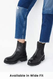 Black Regular/Wide Fit Forever Comfort® Chunky Chelsea Boots (222847) | €26