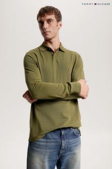 Tommy Hilfiger 1985 Green Regular Long Sleeve Polo Top (223136) | LEI 507