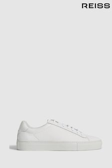 Reiss Finley Lace Up Leather Trainers