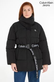 Długa kurtka puchowa Calvin Klein Jeans z paskiem (223236) | 1,010 zł